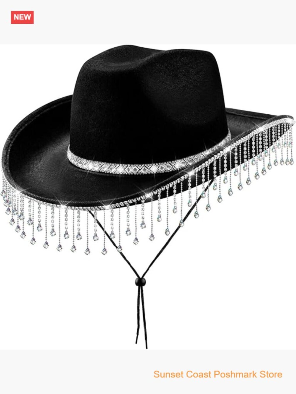 Rhinestone Cowboy Hat for Bachelorette Party Cowgirl Costume